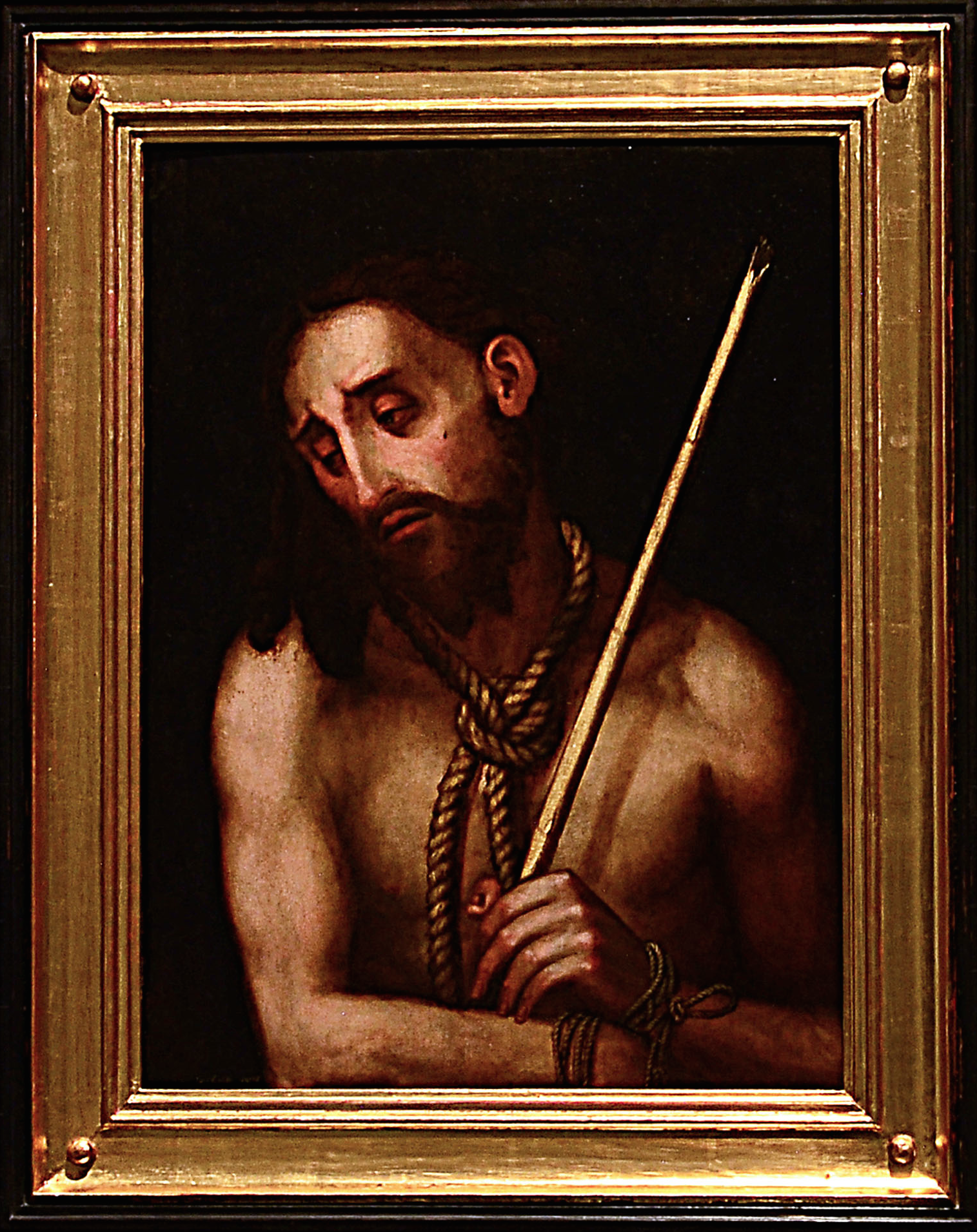 Ecce Homo, Círculo de Luis de Morales (siglo XVI). Sección Edad Moderna.