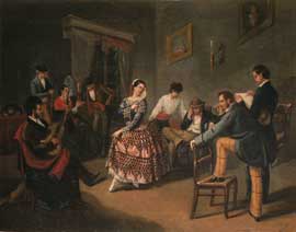 Baile en un salón, Manuel Cabral Bejarano. Donado por la Asociación de Amigos del museo.