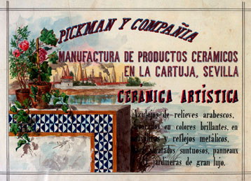 Portada del catálogo de azulejos realizada por Ricardo Escribano