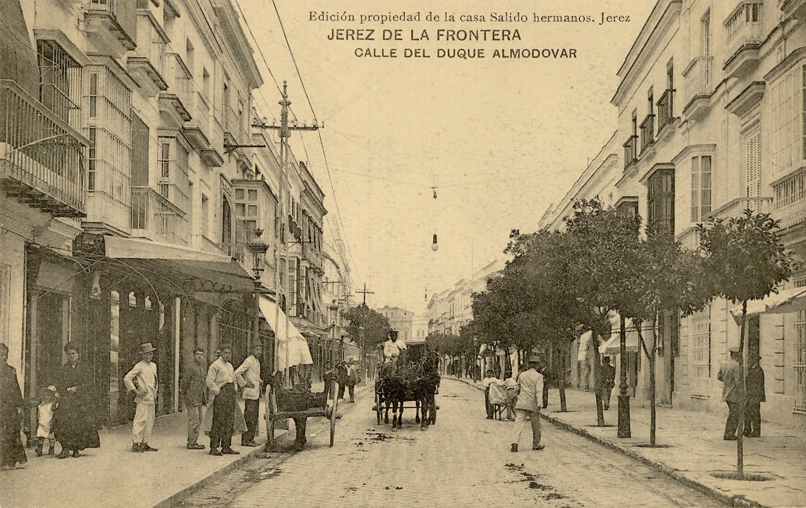 JEREZ DE LA FRONTERA: Calle del Duque Almodóvar.1912 (DJ07648)