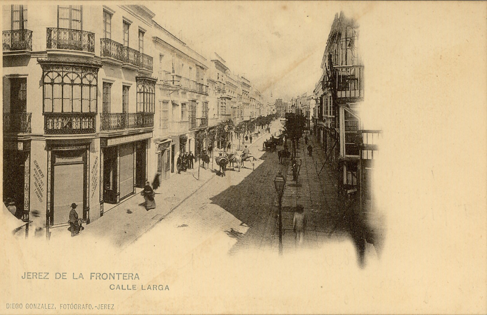 JEREZ DE LA FRONTERA: Calle Larga.1901 (DJ07653)
