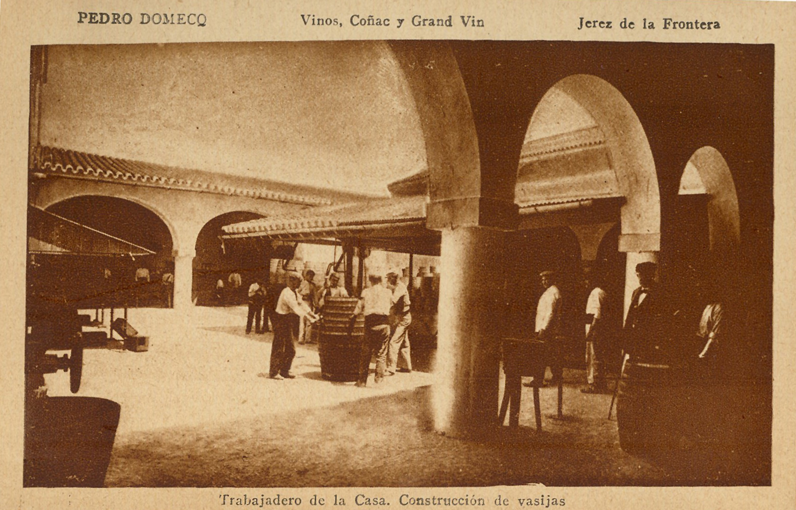JEREZ DE LA FRONTERA: Trabajadero de la Casa. Construcción de vasijas.1924 (DJ07695)