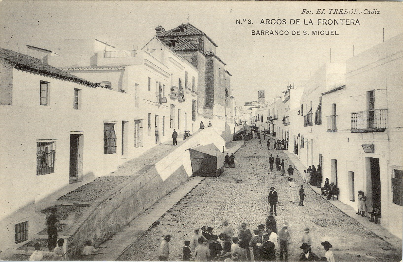 ARCOS DE LA FRONTERA: Barranco de S. Miguel.1907-1908 (DJ07588)
