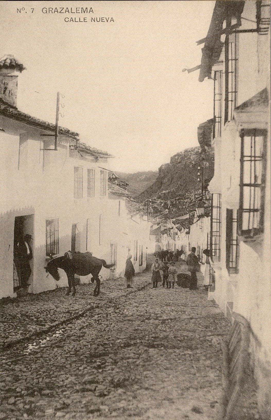Grazalema: Calle Nueva.1917 (DJ07631)