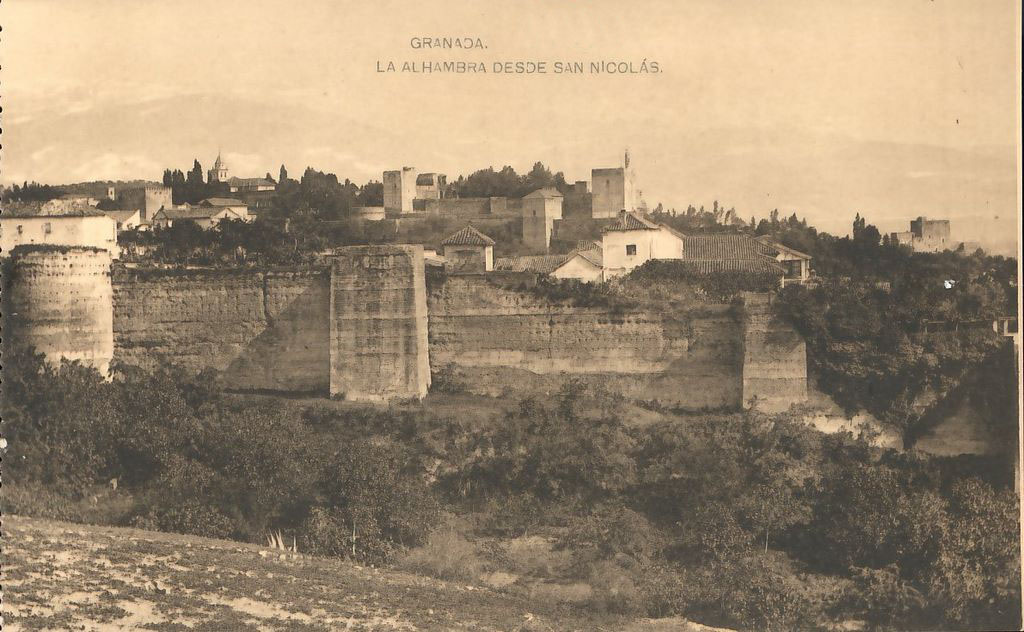 GRANADA:  La Alhambra desde San Nicolás.1919 (DJ07039)