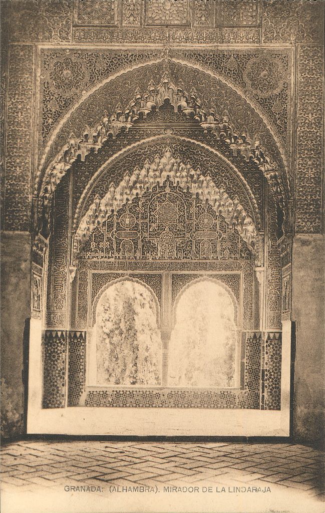 GRANADA:  (Alhambra). Mirador de La Lindaraja.1919 (DJ07043)
