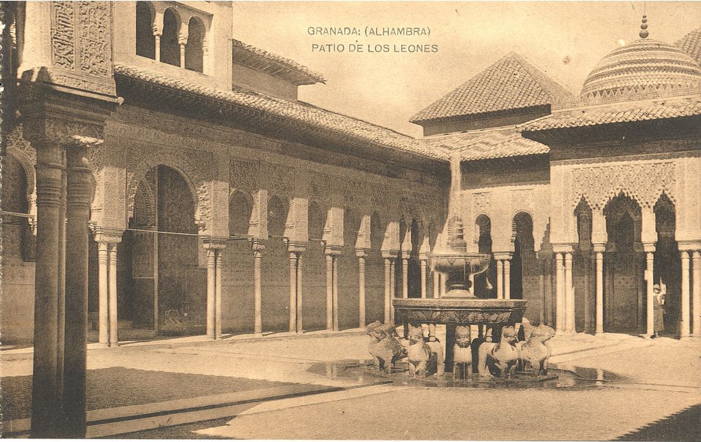 GRANADA: (Alhambra). Patio de los Leones 1919 (DJ07046)