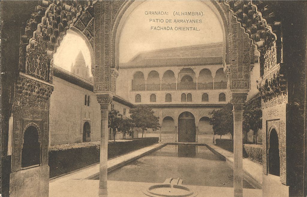 GRANADA: (Alhambra). Patio de los Arrayanes, Fachada Oriental.1919 (DJ07050)