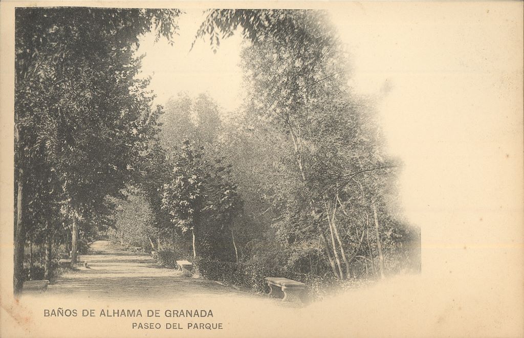 BAÑOS DE ALHAMA DE GRANADA: Paseo Del Parque.1906 (DJ07068)