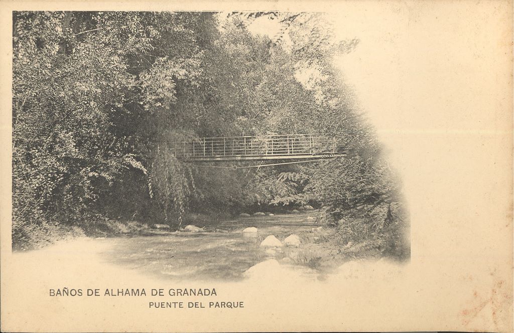 BAÑOS DE ALHAMA DE GRANADA: Puente Del Parque. 1906 (DJ07071)