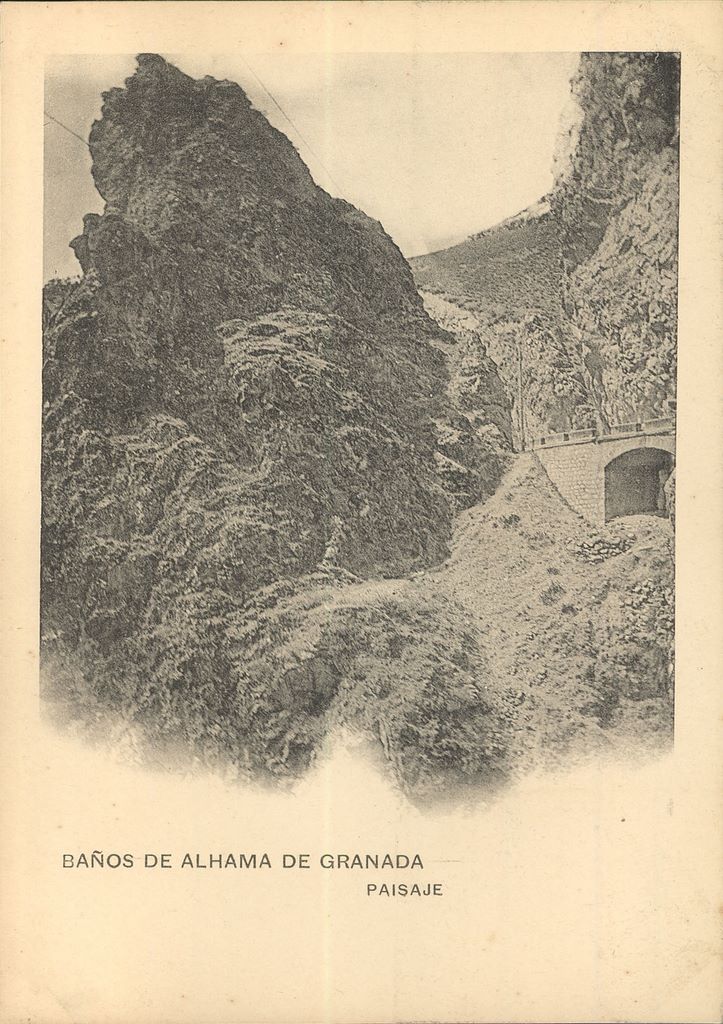 BAÑOS DE ALHAMA DE GRANADA: Paisaje. 1906 (DJ07081)