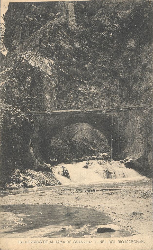 BALNEARIOS DE ALHAMA DE GRANADA: Túnel Del Rio Marchán. 1919 (DJ07083)