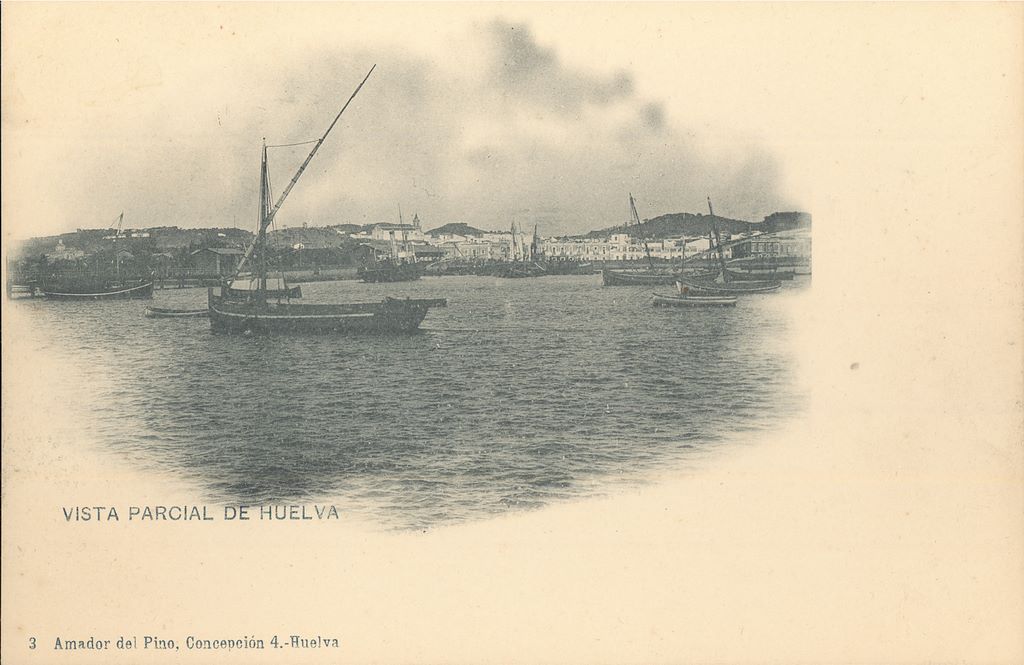 HUELVA: CALLE DE CASTELARVISTA PARCIAL DE HUELVA.1902(DJ07161)