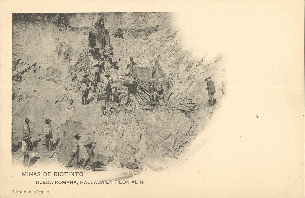 HUELVA: Minas De Riotinto. Rueda Romana, Hallada En Filón Al N.1905(Dj07188)