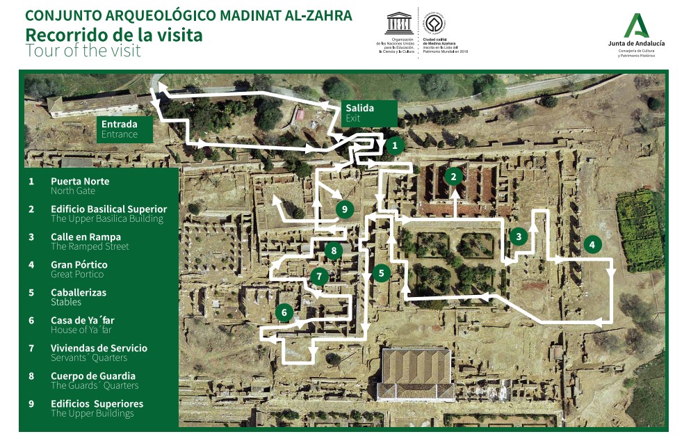 Itinerario del yacimiento de Madinat al-Zahra
