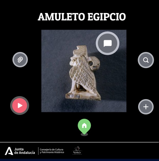 Amuleto egipcio de la Necrópolis Púnica Puente de Noy