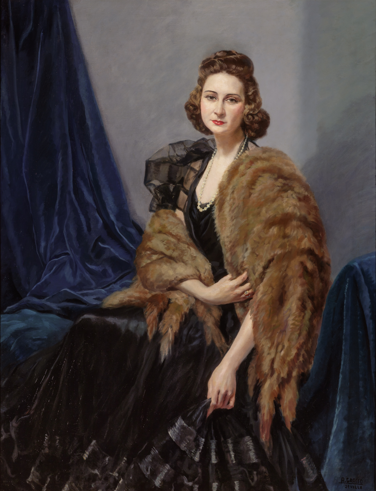 Alfonso Grosso. Retrato de María Belén Delgado Llorach, 1944