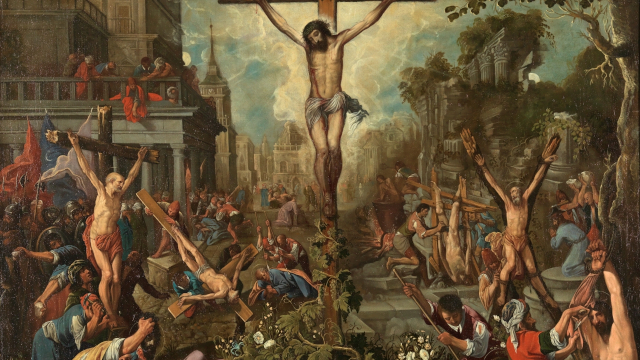 Juan de Roelas. Cristo ejemplo de mártires. Detalle