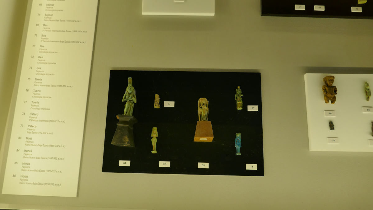 Vista detalle de la exposición - El antiguo Egipto en Córdoba. La colección Blanco Caro de la Real Academia de Córdoba