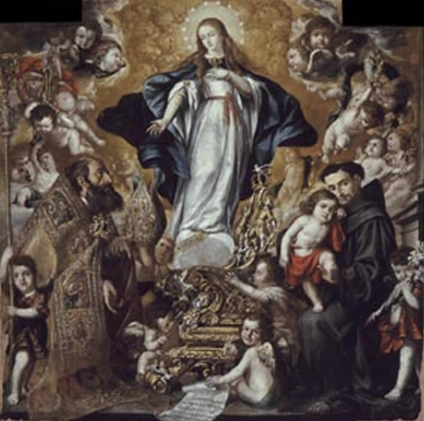 Inmaculada con San Antonio y San Eloy (La Virgen de los plateros)