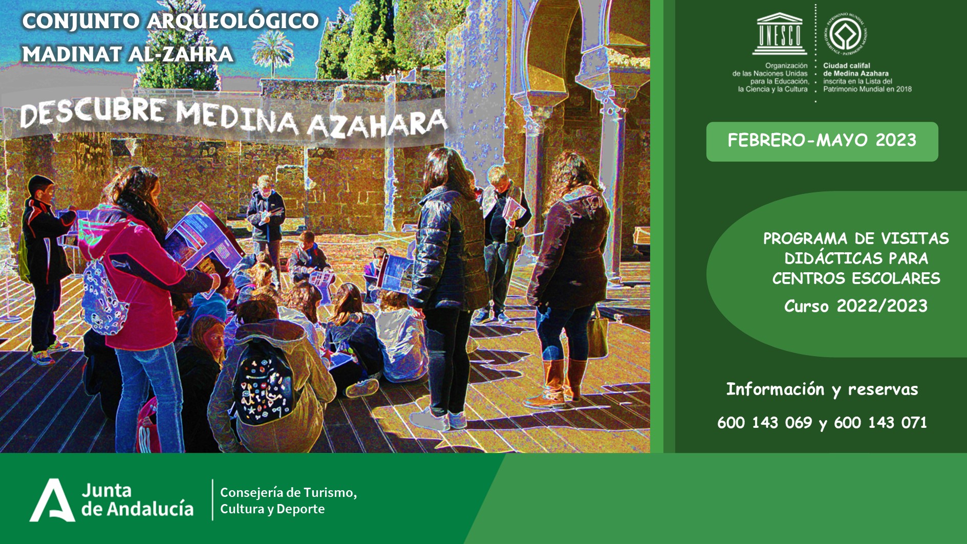 Descubre Medina Azahara 2022-2023. Visitas Didácticas para Centros Educativos