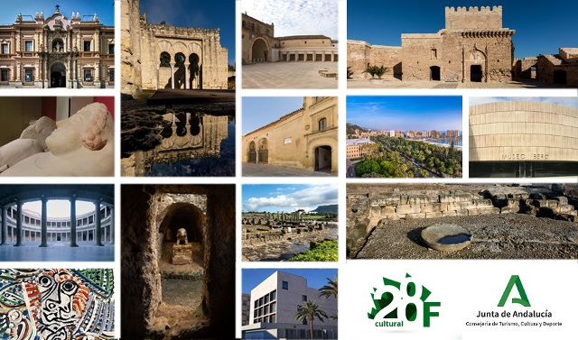 Cartel del Día de Andalucía en los museos y conjuntos