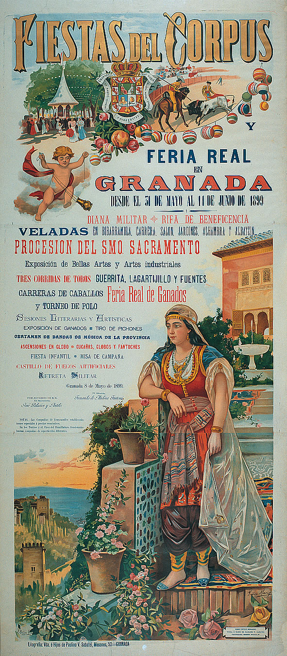 Cartel de las fiestas del Corpus de 1899