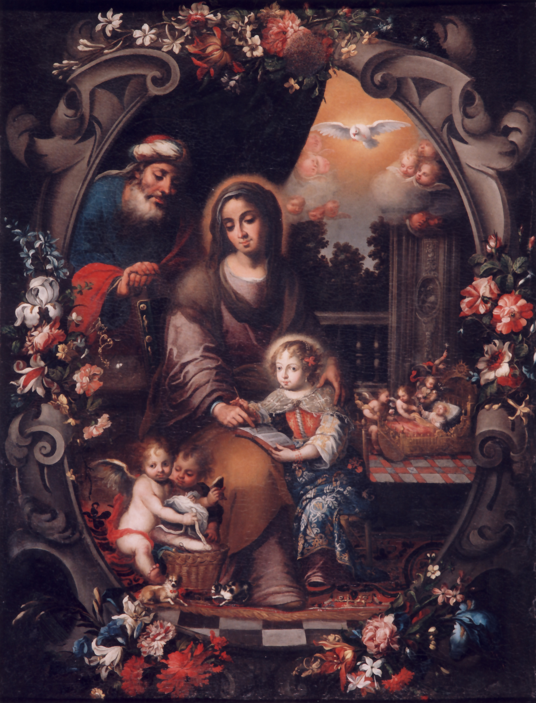 San Joaquín, Santa Ana y  la Virgen Niña